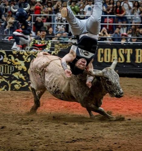 CAUGHT ON CAMERA: Houston Rapper That Mexican OT Sent Airborne After Bull Impact at Rodeo