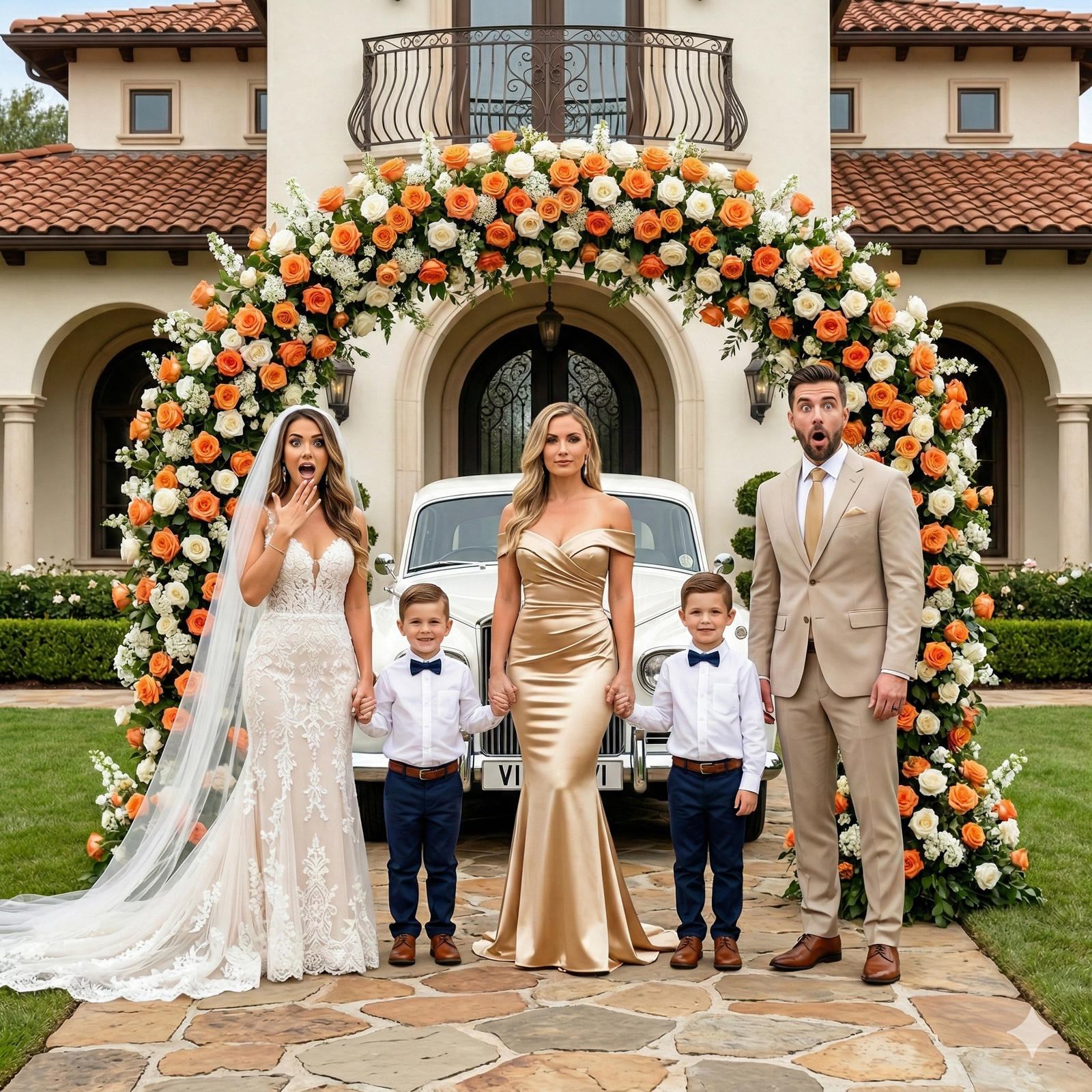 My ex-husband invited me to his wedding to humiliate me… but the entire ceremony went silent when I pulled up in a Rolls-Royce with our twins by my side.